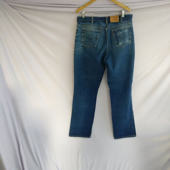 Classic Straight Leg jean Vintage Levis 619 Highrise perfectly Aged denim size14 - Picture 3 of 11